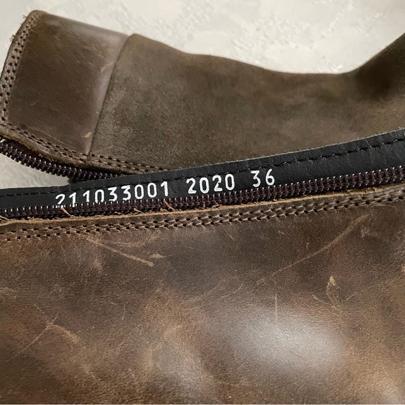 SOLD!!  FLY London Leather Mid Boot- Flee-Olive/Sludge EU 36, US 5.5 - Picture 9 of 11